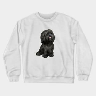 Adorable Black Shih Tzu Crewneck Sweatshirt